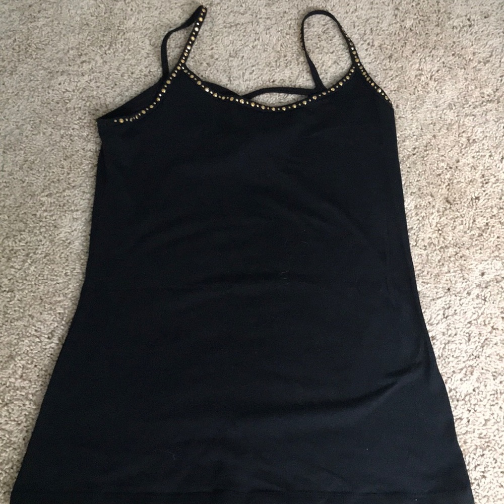 Black tank top